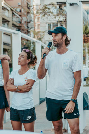 Carlos Moya Talking Into Microphone Wallpaper