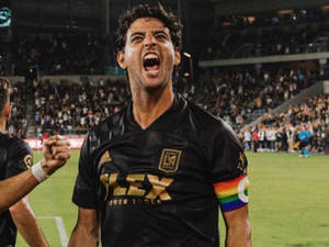 Carlos Vela Los Angeles Fc Shouting Wallpaper