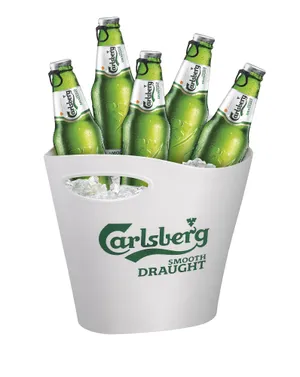 Carlsberg Beer Alcoholic Drink Ice Bucket Wallpaper
