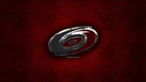 Carolina Hurricanes Logo On Metal Wallpaper