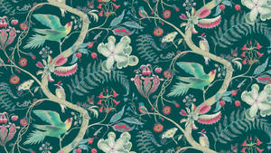 Carolina Parakeet Newton Paisley Print Wallpaper