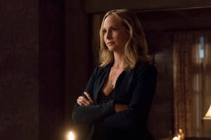Caroline Forbes Fierce Look Wallpaper