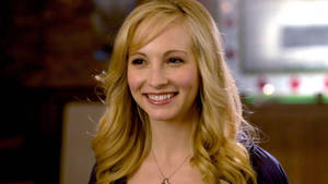 Caroline Forbes Happy Face Wallpaper