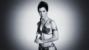 Carrie Fisher Princess Leia Hot Photoshoot Wallpaper