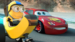 Cars Lightning Mcqueen And Minion Wallpaper