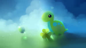 Cartoon Baby Dinosaur Wallpaper