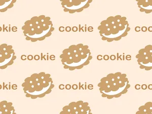 Cartoon Cookie With Cream Filling Wallpaper