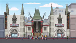 Cartoon Graumans Chinese Theatre Wallpaper
