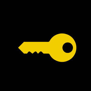 Cartoon Key And Keyhole Illustration Wallpaper