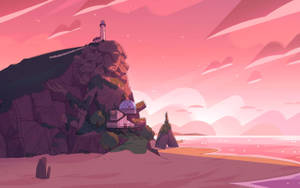 Cartoon Network Pink Beach Wallpaper