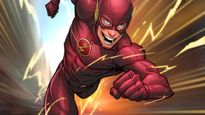 Cartoon Running The Flash Wallpaper