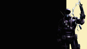 Cartoon Snake Eyes With Gun Wallpaper