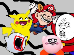 Cartoon With Funny Meme Wallpaper