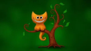 Cartoons Cheshire Kitten Wallpaper