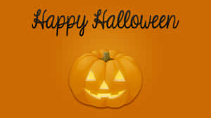 Carved Pumpkin Happy Halloween Greetings Wallpaper