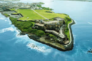 Castillo San Felipe Del Morro From Top Wallpaper