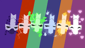 Castle Crashers Cute Knights Wallpaper