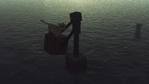 Cat Block Minecraft Enderman Wallpaper