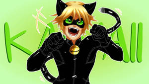 Cat Noir Kawaii Wallpaper