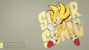 “catch Up To Faster Than The Speed Of Sound With Super Sonic” Wallpaper