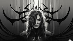 Cate Blanchett As Hela Art Wallpaper