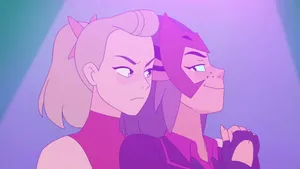Catradora, A Dynamic Duo Of Adventure Time Wallpaper