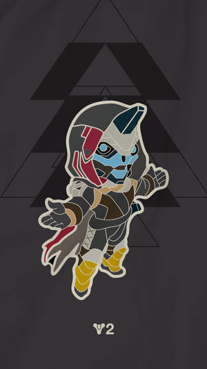 Cayde 6 Cute Mini Cartoon Art Mobile Wallpaper