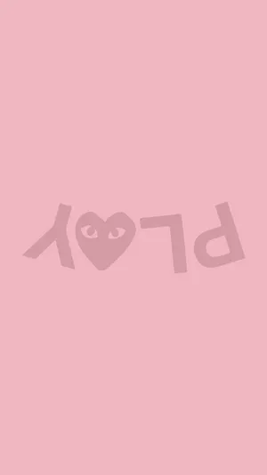 Cdg Play Upside Down Wallpaper