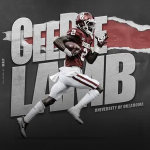 Ceedee Lamb Football Poster Wallpaper