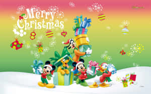 Celebrate A Happy New Year With Mickey Mouse Wallpaper