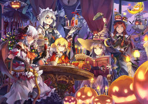 Celebrate Anime Halloween In Style! Wallpaper