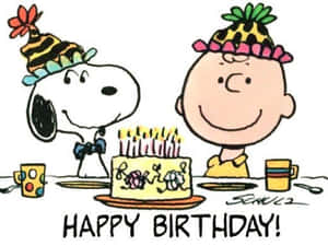 Celebrate Charlie Brown's Birthday With A Cheerful Balloon! Wallpaper