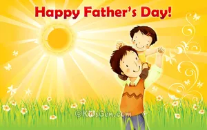Celebrate Fathers Day With A Sunny Greeting! Wallpaper
