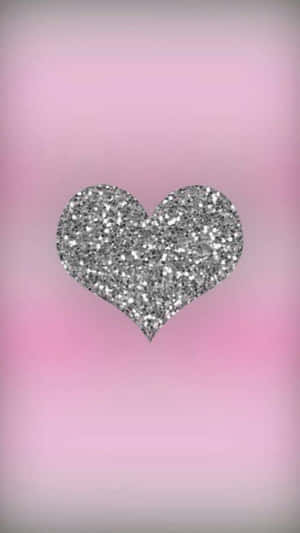 Celebrate Love With These Sparkly Pink Hearts Wallpaper