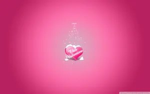 Celebrate Pink Valentine's Day With Your Loved Ones Wallpaper