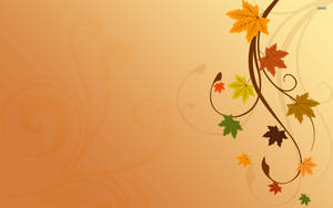 Celebrate Thanksgiving This Year With A Pattern Of Colorful Maple Leaves. Wallpaper