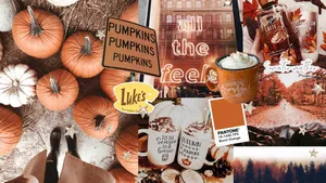 Celebrate The Beauty Of Autumn With This Eye-catching Collage Wallpaper