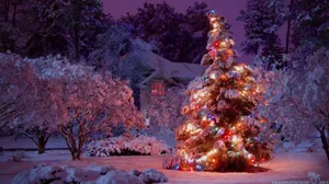 Celebrate The Christmas Wintertime In Style Wallpaper