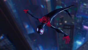 Celebrate The Heroic Life Of Miles Morales With Into The Spider Verse Wallpaper
