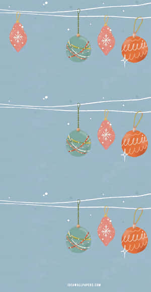 Celebrate The Holiday Season With A Cute Simple Christmas Wallpaper