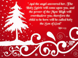 Celebrate The Joy And Peace Of Christmas With This Inspiring Bible Verse Wallpaper