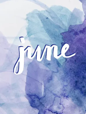Celebrate The Joy Of Summer With An Ombre Watercolor June Wallpaper