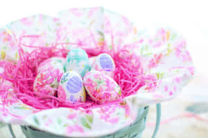 Celebrate This Colorful Easter With This Beautiful, Pastel Egg Decoration Wallpaper