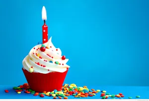 Celebrate With A Special Cupcake On Your Birthday! Wallpaper