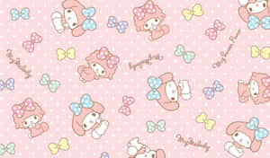 Celebrate Your Desk Space With My Melody Desktop Wallpaper