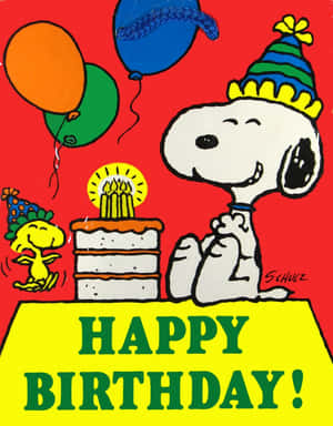 Celebrate Your Special Day With Charlie Brown Wallpaper