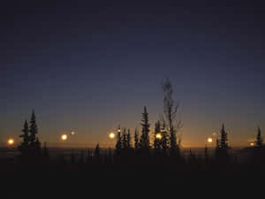 Celebrating The Beauty Of Winter Solstice Wallpaper