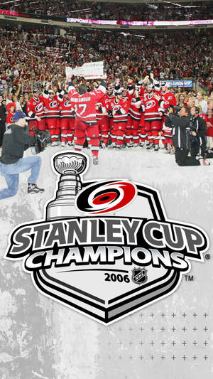 Celebrating The Victory: Carolina Hurricanes' Championship Win Wallpaper