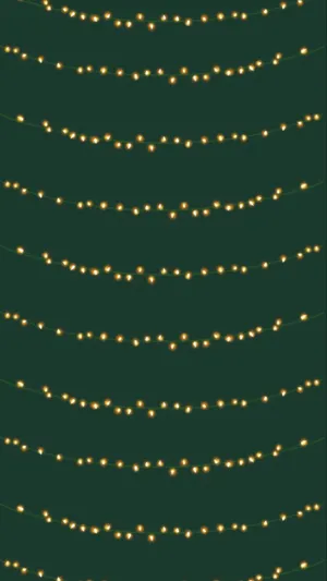 Celebratory Dark Green Christmas Wallpaper