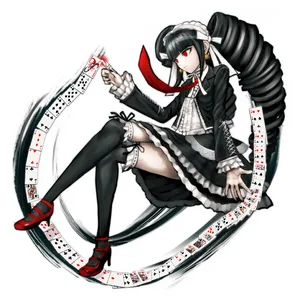 Celestia Ludenberg Card Spread Danganronpa Pfp Wallpaper